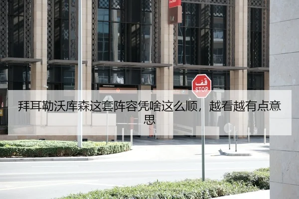 拜耳勒沃库森这套阵容凭啥这么顺，越看越有点意思